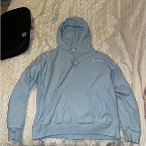 blue champion hoodie